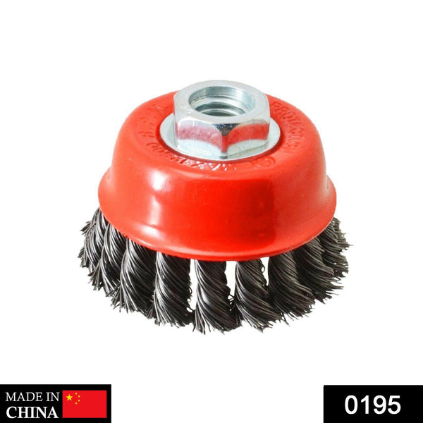 195 Wire Wheel Cup Brush (Black) 