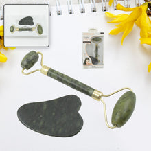 Gua Sha Stone and Anti Aging Jade Roller Massager for Face Massage Natural Face Skincare Massager & Face Roller Massager for Women | Face Shaper Jade Roller and Gua Sha Set for Glowing Skin