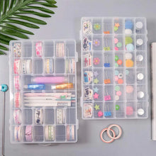 36 Grids Clear Plastic Organizer Jewelry Storage Box with Adjustable Dividers, Transparent Organizer Box (1pc)