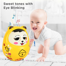 Musical Roly Poly Toys for Baby | Push and Shake Wobbling Toy with Music | Tumbler Doll Toy for Babies | Sound Balancing Doll Toys for Baby Boys, Girls 8+ Months Multicolor (1 Pc)