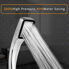 High Pressure Shower Head,Wenini 300 Holes Handheld Showerhead Powerful Boosting Spray Bath Water Saving For Bathroom (1 Pc)