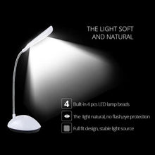 Fashion Wind LED Desk Light, LED Lamps Button Control, Portable Flexible Neck Eye-Caring Table Reading Lights for Reading / Relaxation / Bedtime