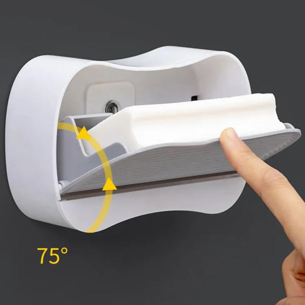 Soap Holder Travel Business Travel Hotel Portable Wall-mounted Soap Box Bathroom Toilet Punch-free Flip-type Drain Soap Box, Waterproof Space Saving (1 Pc)