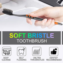 Plastic Toothbrush With Plastic Round Box for Men and Women, Kids, Adults Plastic Toothbrush (10 pcs Set)