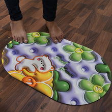 3D Visual Anti-Slip Absorbent Mat New Soft Super Absorbent Floor Mats, Cute Flowers Shower Drying Bathroom Mat