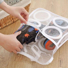 2in1 Foldable Washing Machine Shoe Bag Portable Laundry Cleaning Mesh Bags Net Pouch, Laundry Bags Travel Storage Organizer for Shoes Underwear Bath Towels Socks