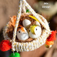 1731A ARTIFICIAL JUTE HANGING BIRDS NEST JHUMAR CHIDIYAN KA GHOSLA With Brown Box 