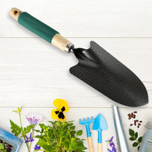 Gardening Tools - Hand Cultivator, Trowel, Heavy Duty with Ergonomic Wooden Handle for Transplanting and Digging (3 Pcs Set)