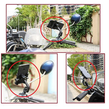 Full Metal Body Bike & Scooty 360 Degree Rotating Mobile Holder Stand for Bicycle, Motorcycle, Scooty for Maps and GPS Navigation Fits All Smartphones (1 Pc)