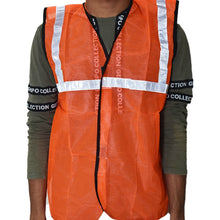 7438 Orange Safety Jacket For Having protection against accidents usually in construction area's. 