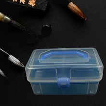 Plastic Art Storage Box Painting Supplies Multipurpose Case Meidum Size with Handle for Artists Students Medine Tools Cosmetics Fishing Supplies, for Artists Students