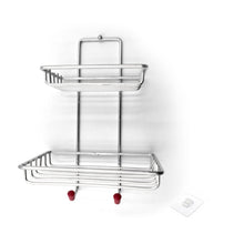 1763 Kitchen Bathroom Soaps Storage Rack with 2 Hook for Home 