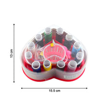 6045 Heart-Shaped Sewing Box Multi-Functional Convenient Sewing Tools 