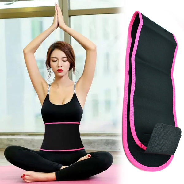 Waist Support Belt Neoprene Ab Belt Trainer, Stomach Wrap Tummy Belt / Belly Tummy Yoga Wrap Back Exercise Body Wrap