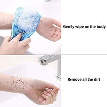 6637 Silicone Body Back Scrubber, Double Side Bathing Brush for Skin Deep Cleaning Massage. 