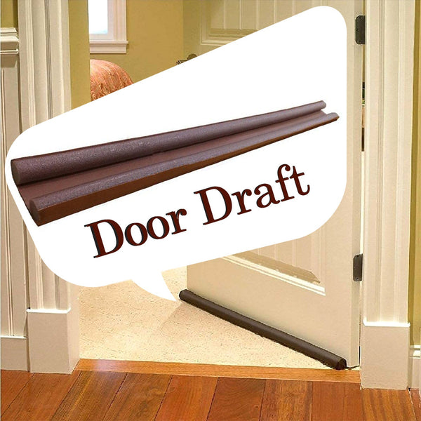 1751 Twin Door Draft Stopper/Guard Protector for Doors and Windows 