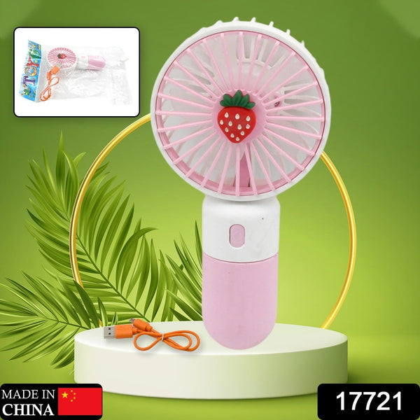 Portable Small Electric Fan Handheld, Rechargeable Mini Student Handheld Dormitory Class Personal Fan