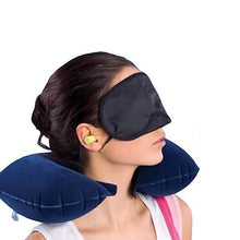 505 -3-in-1 Air Travel Kit with Pillow, Ear Buds & Eye Mask Smart Gadget Live WITH BZ LOGO