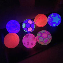 8056 Bouncy Stress Reliever Fun Play Led Rubber Balls for Kids (1Pc Only) 