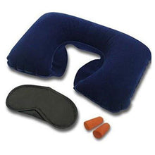 505 -3-in-1 Air Travel Kit with Pillow, Ear Buds & Eye Mask Smart Gadget Live WITH BZ LOGO