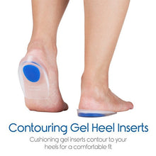 1413 Gel Heel cups Silicon Heel Pad for Heel Ankle Pain 