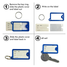 Wallet Keychain 10 pcs Set Plastic Key Custom Key Tags Key Ring Tags Numbered Key Tags Tags with Backpack Keychain