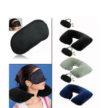 505 -3-in-1 Air Travel Kit with Pillow, Ear Buds & Eye Mask Smart Gadget Live WITH BZ LOGO