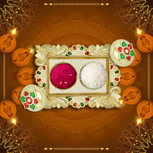 Rakasha Bandhan Special Puja Thali, Kumkum Thali Holder, Pooja Return Gift, Indian Housewarming Gifts, Brother / Bhai / Bhabhi / Sister / Family  Rakhi for Rakshabandhan, Diwali