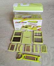 Plastic 13-in-1 Manual Vegetable Grater,Chipser and Slicer