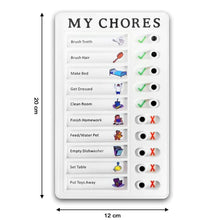 Portable My Chores Home Note Board Management Planning Memo Boards Reminding Time. (Size :- 20x12Cm)